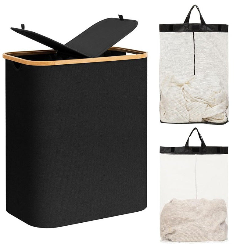 Laundry basket with practical lid and carrying handles Kalsten