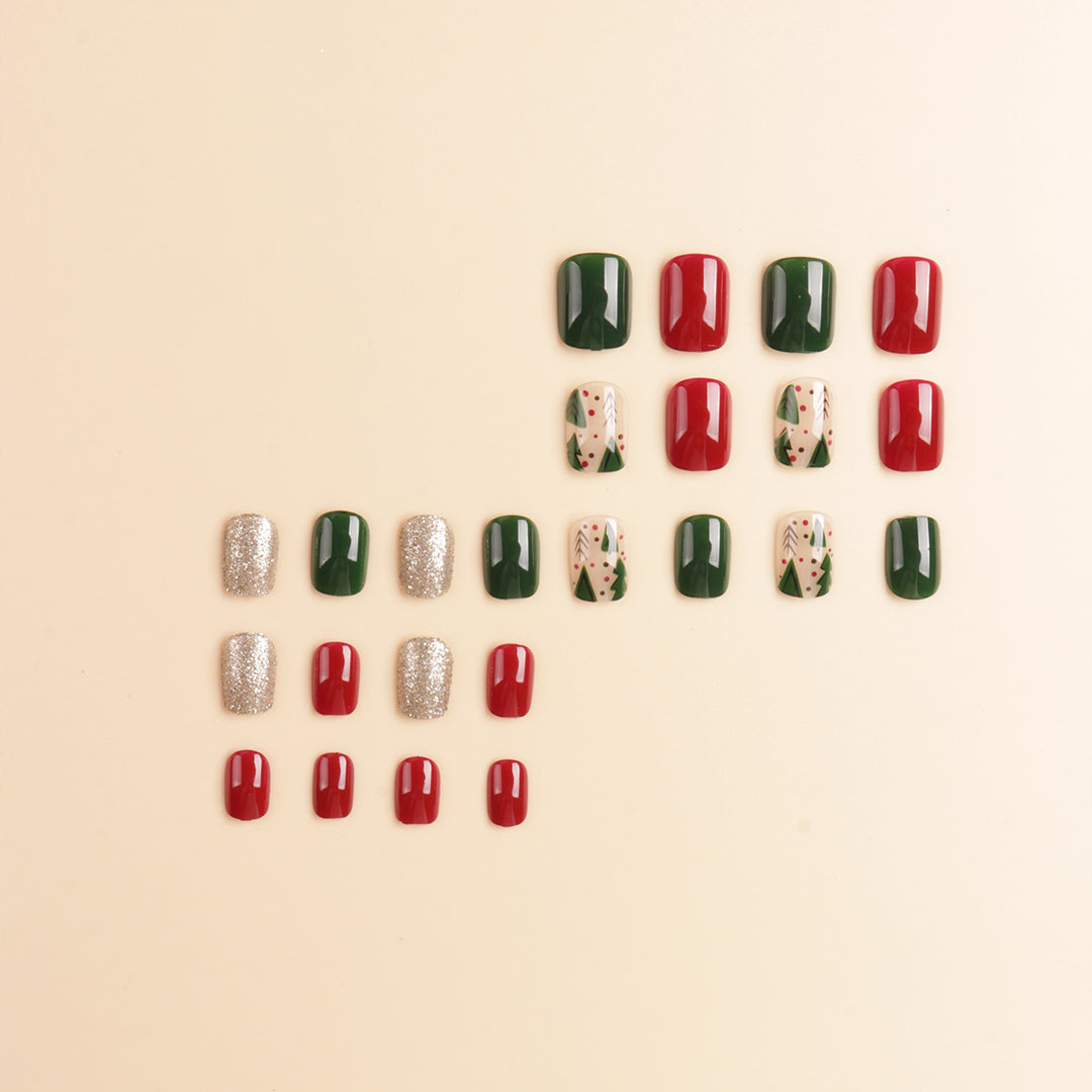 Festive Holiday-Themed Nail Art Set Kalsten