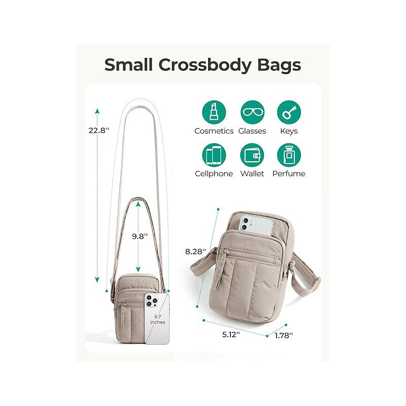 Compact shoulder bag with multiple compartments Kalsten