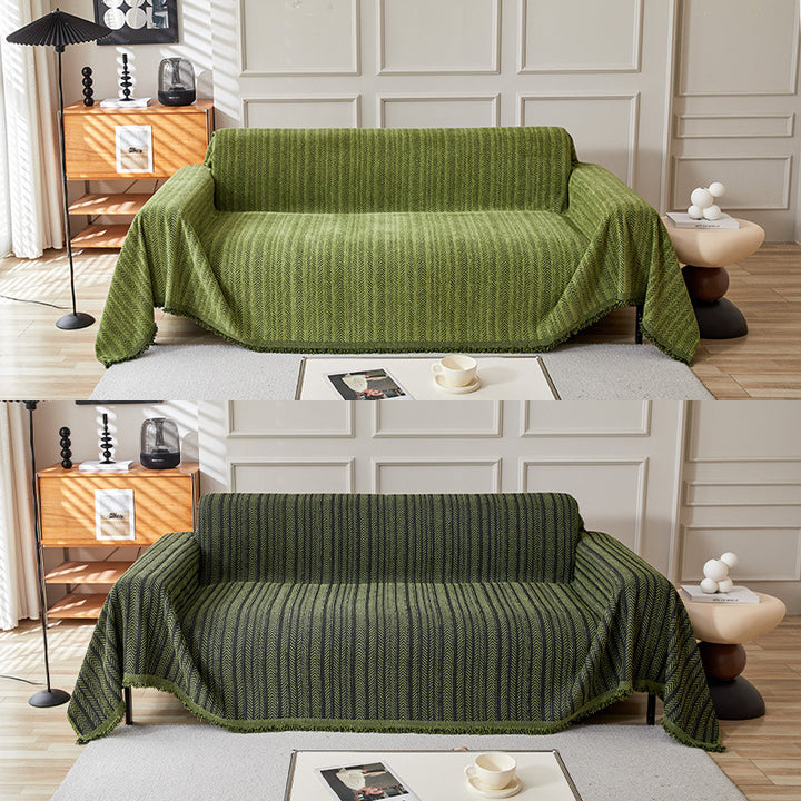 Cozy Textured Sofa Throw Blanket