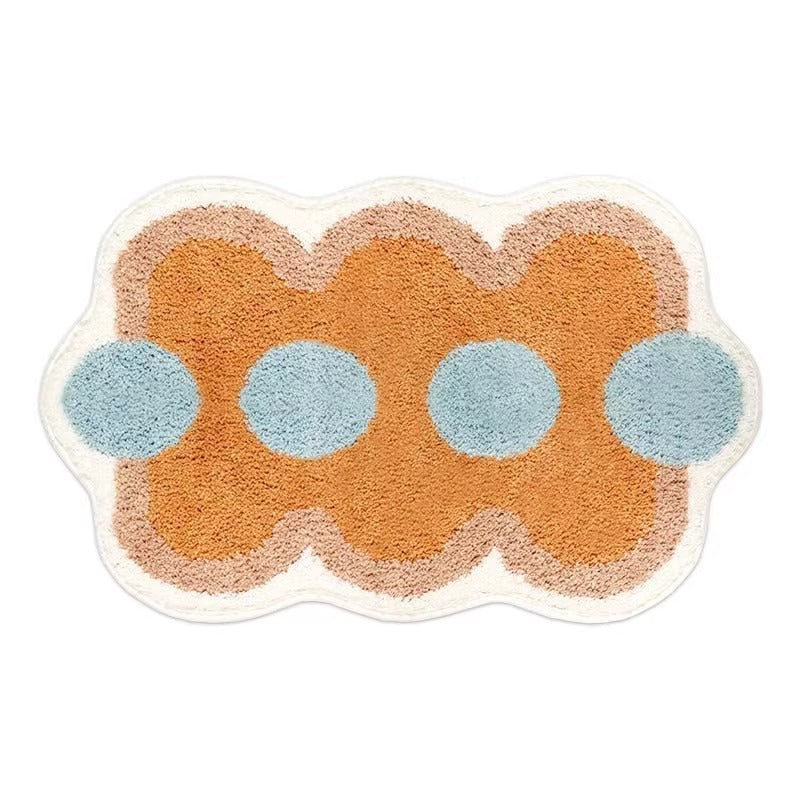 Cartoon Pig-Themed Bath Mat