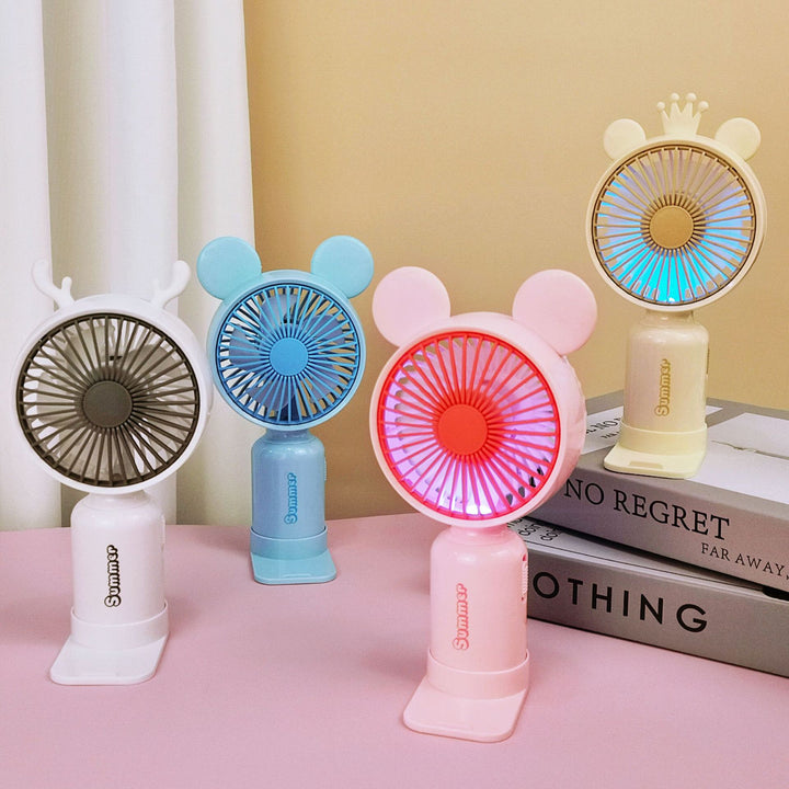 Portable Deer-Themed Handheld Cooling Fan Kalsten
