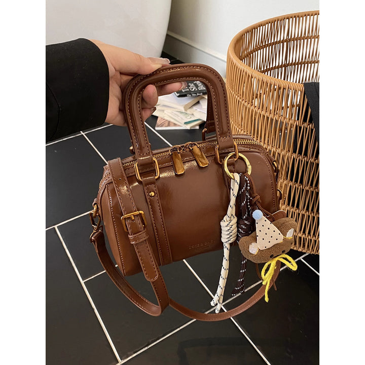 Soft Leather Handheld Satchel Kalsten