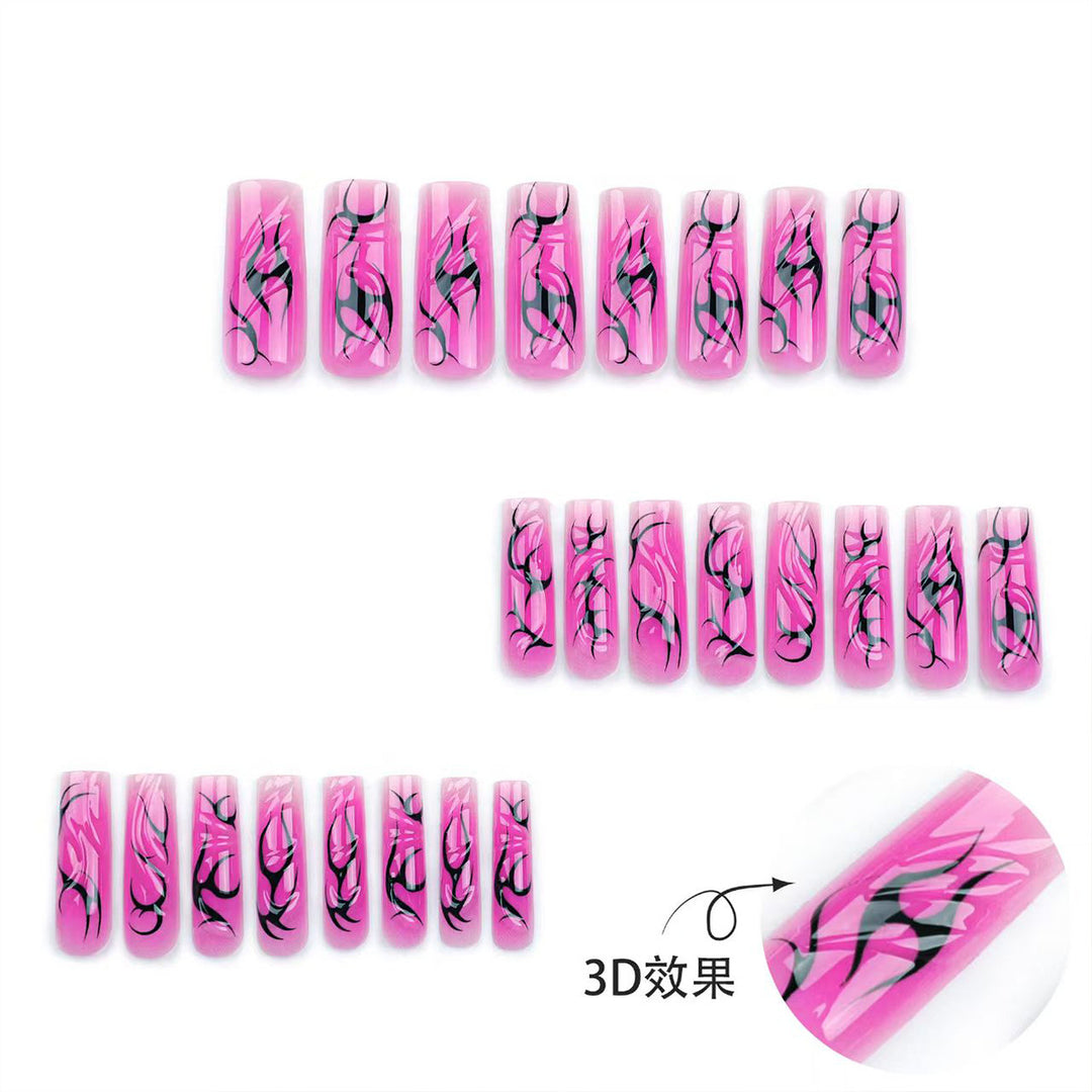 Artifical nails with floral and artistic design Kalsten