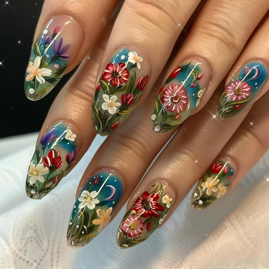 Artful Nail Extensions with Elegant Tips Kalsten