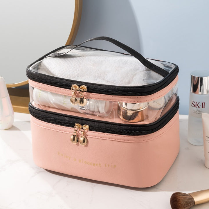 Dual-Layer Transparent Cosmetic Organizer Kalsten