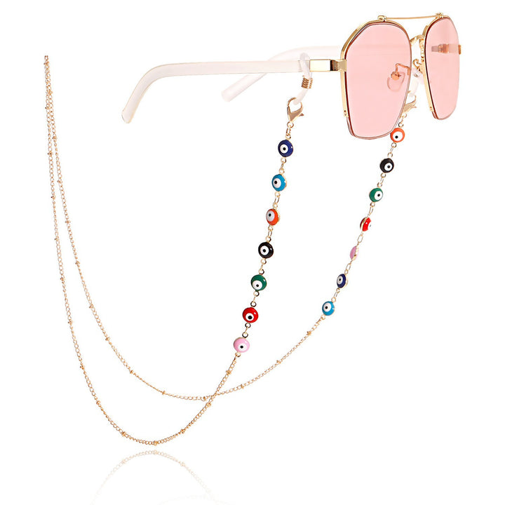 Stylish Sunglasses with Decorative Chain Kalsten