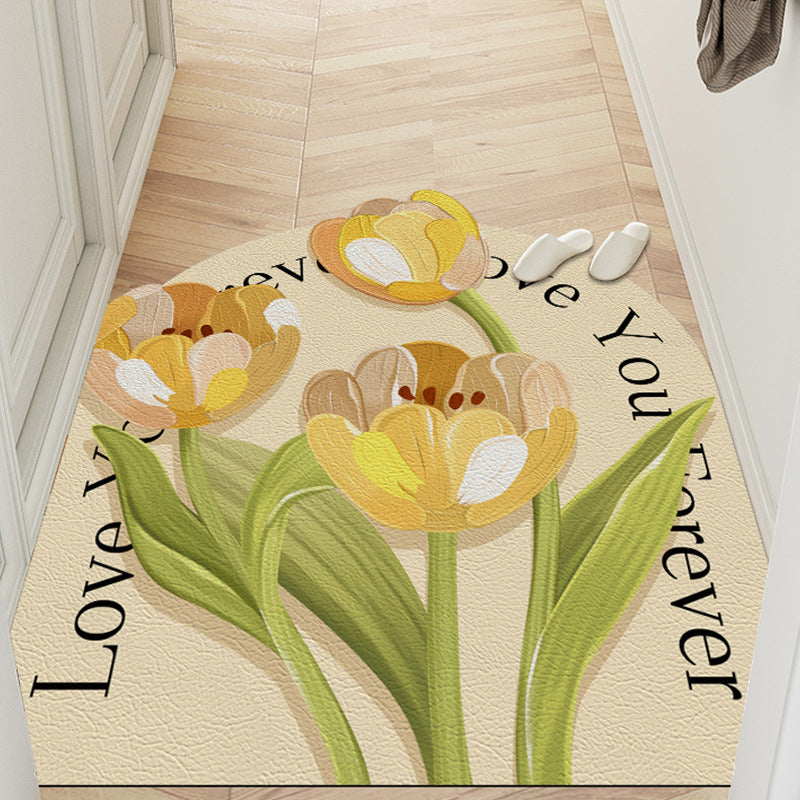 Floral Decorative Door Mat