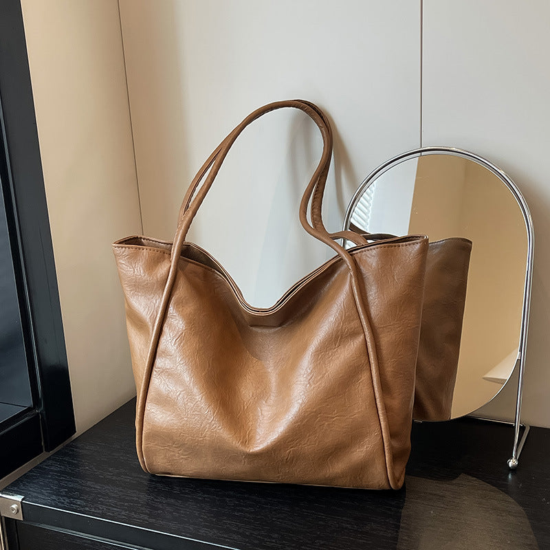 Stylish Vegan Leather Tote Bag