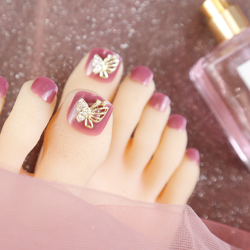 Stylish Decorative Press-On Toenails Set Kalsten