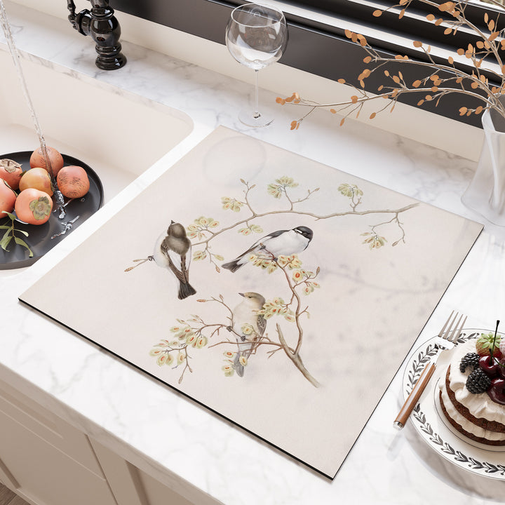 Floral Design Kitchen Surface Protector Kalsten