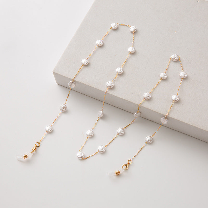 Pearl-Accented Eyewear Chain Kalsten
