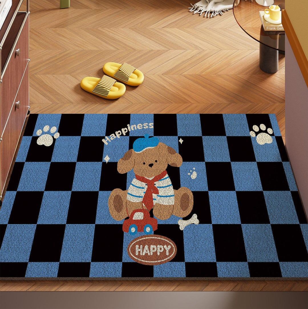 Artistic Cat-Themed Area Mat