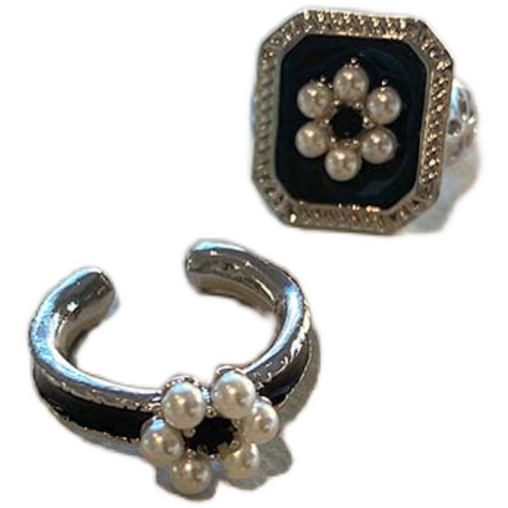Elegant Vintage Pearl Statement Ring Kalsten