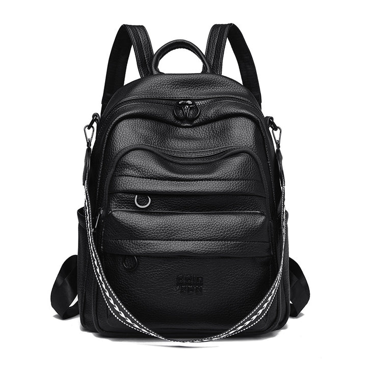 Leather Multi-Compartment Backpack Kalsten
