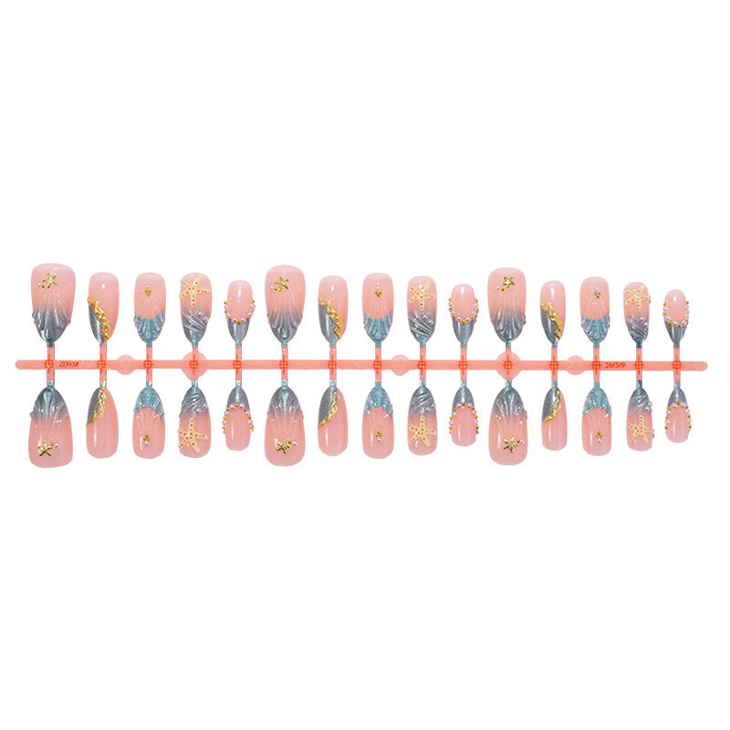 Glamorous artificial nail set with filigree decorations Kalsten