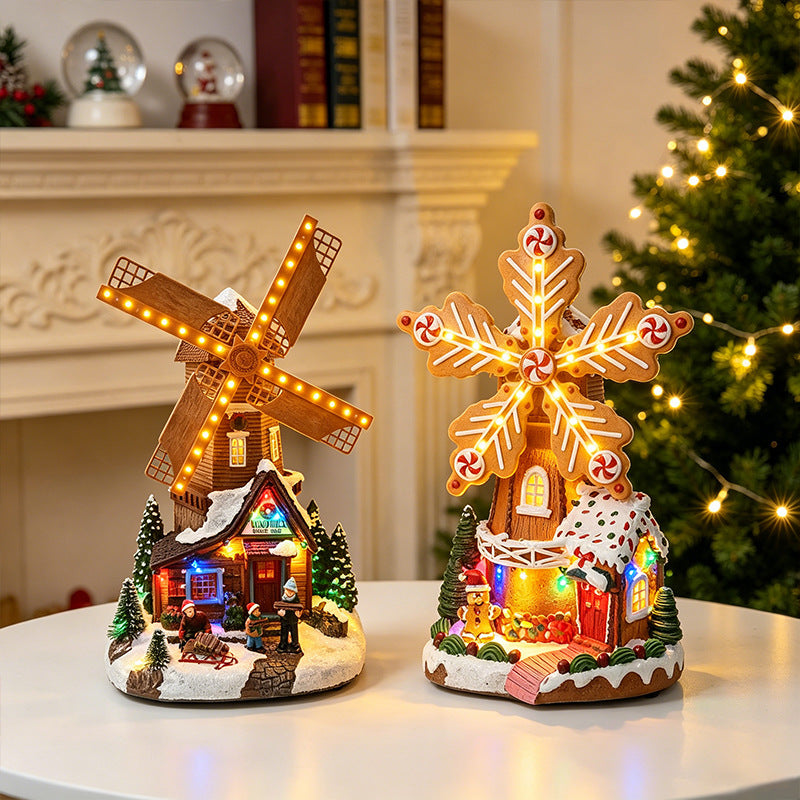 Illuminated Windmill Decor Kalsten