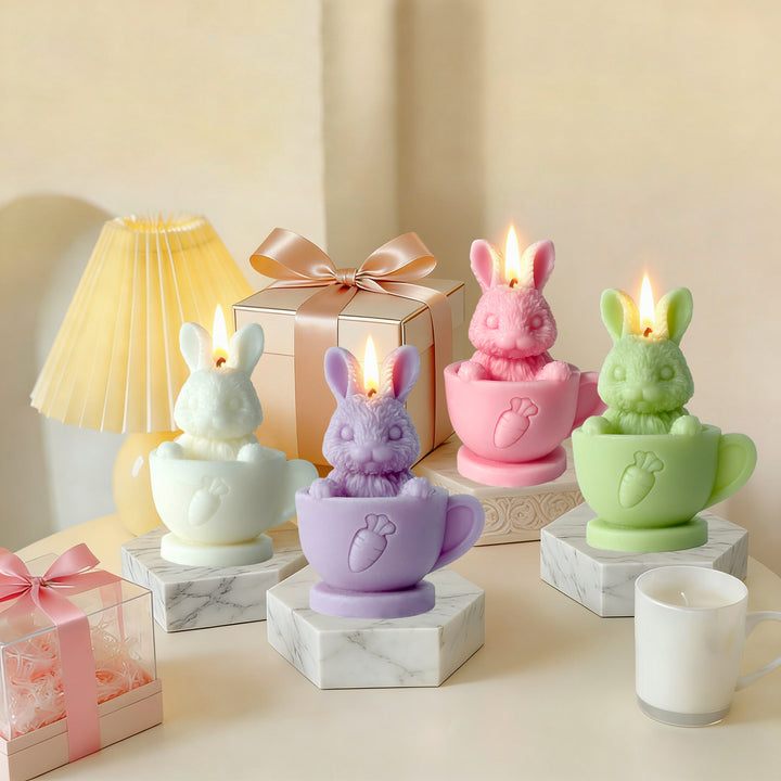 Rabbit-Shaped Decorative Candle