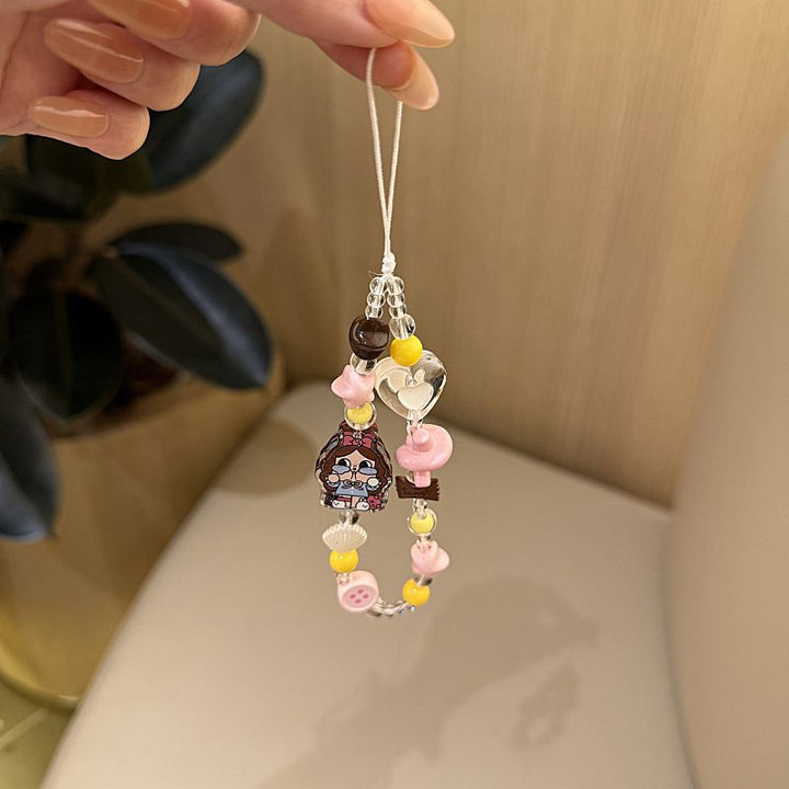 Creative Themed Charm Beaded Phone Lanyard Kalsten
