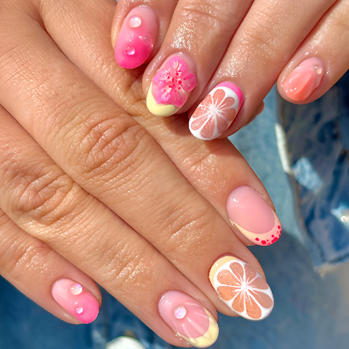 Tropical Floral Nail Art Set Kalsten