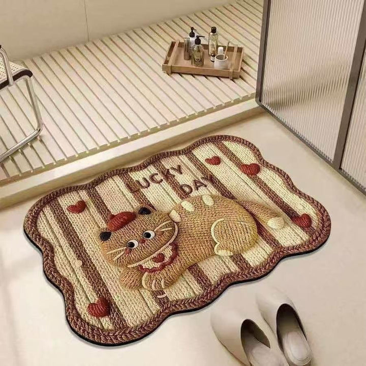 Cute Zebra-Themed Decorative Floor Mat Kalsten