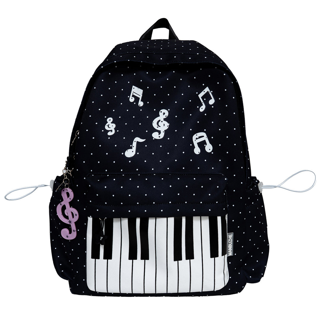 Musical-Themed Casual School Backpack Kalsten