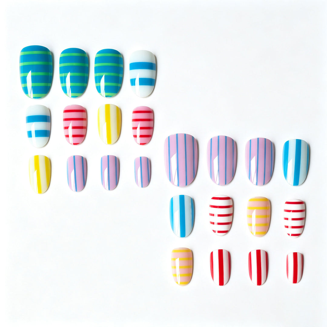 Striped Nail Art Design Kit