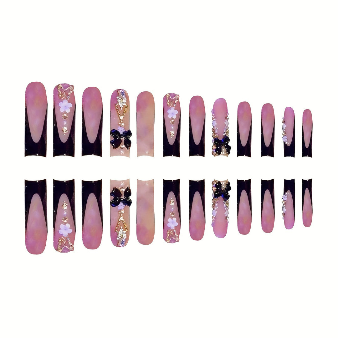 Glamorous Artistic Press-On Nail Set Kalsten