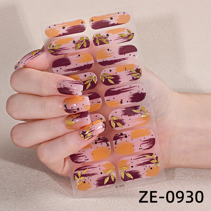 Artistic Press-On Nail Wraps