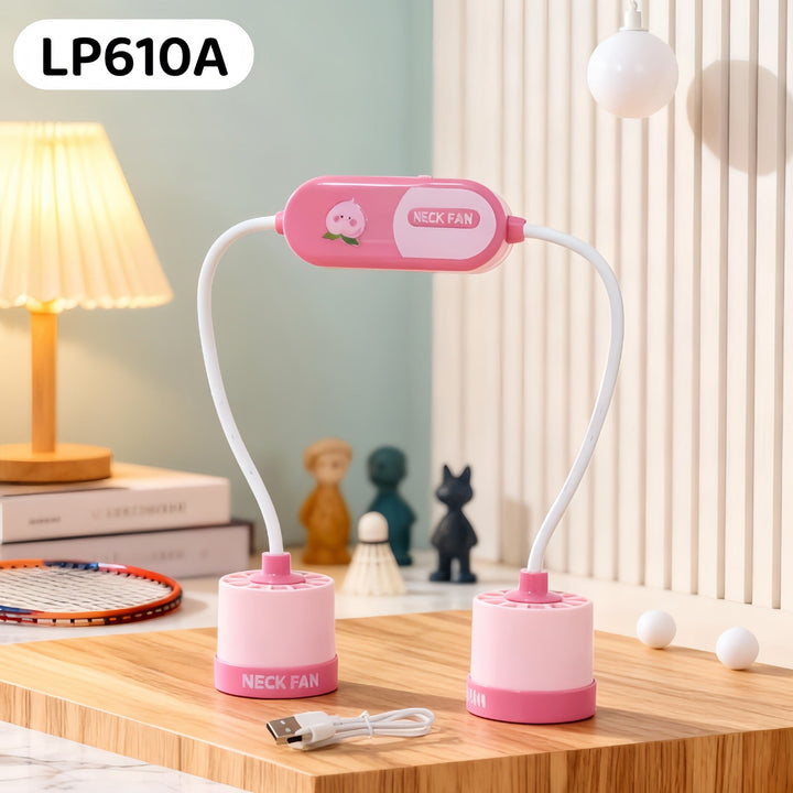 Ladies Portable Neck Fan with Ergonomic Design and Cooling Function Kalsten