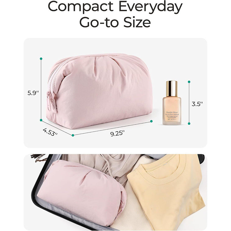 Cosmetic organizer bag with elegant design and multiple compartments Kalsten