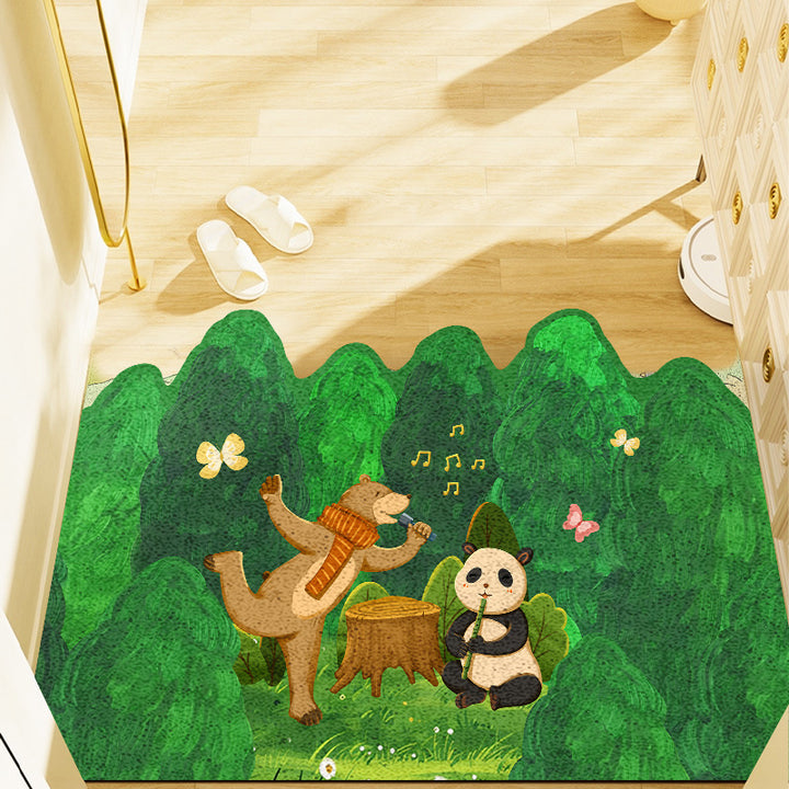 Playful Animal-Themed Bath Mat