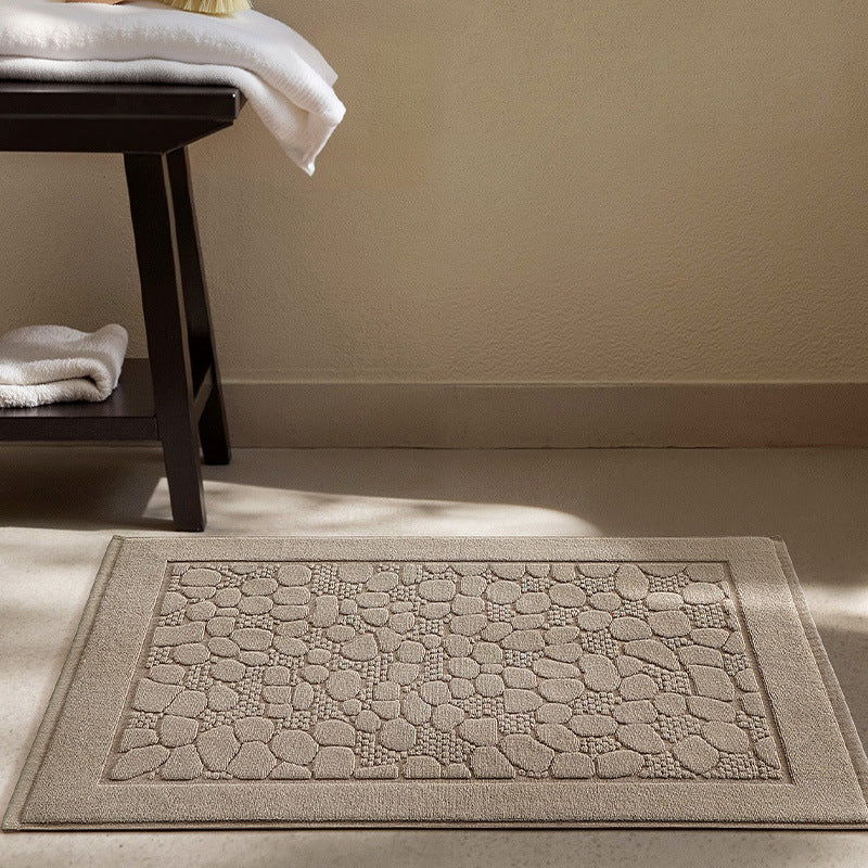 Plush Textured Bathroom Mat Kalsten