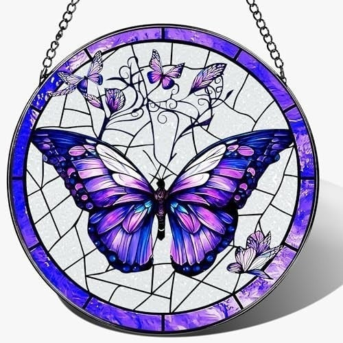 Stained Glass Butterfly Wall Art Kalsten