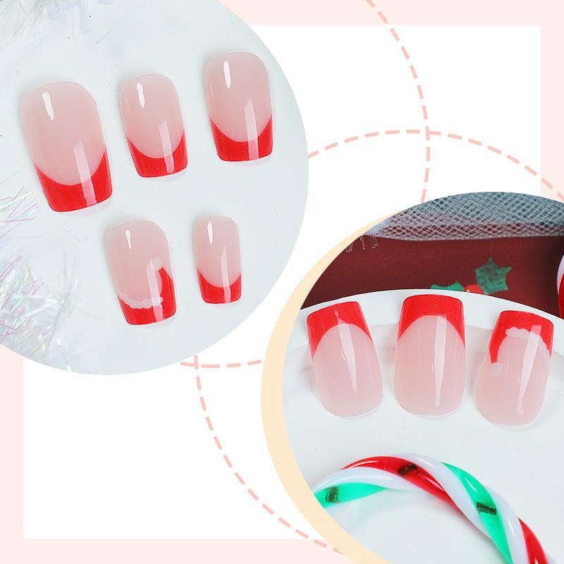 Artistic French Tip Press-On Nails kalsten