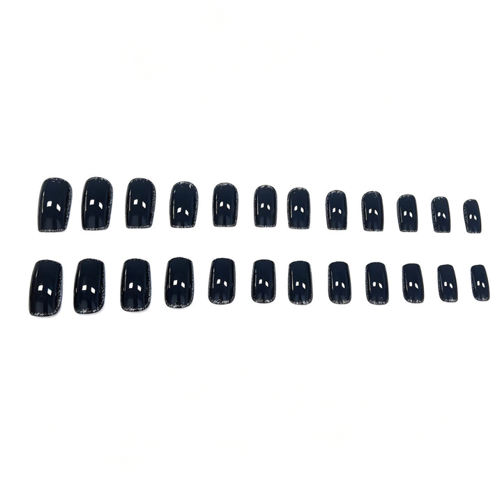 Elegant Rhinestone-Trimmed Gel Nail Enhancements Kalsten