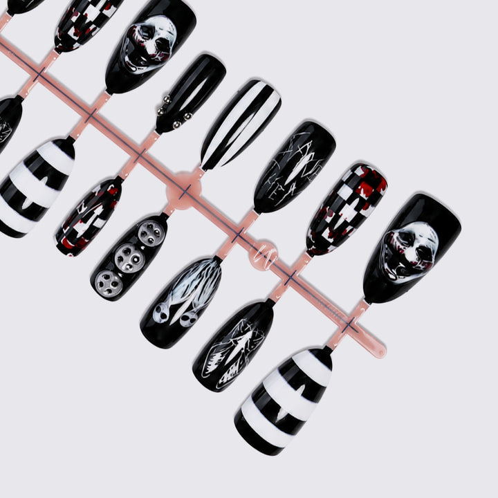 Creepy Halloween Nail Art Set with Creative Designs and 3D Effects Kalsten