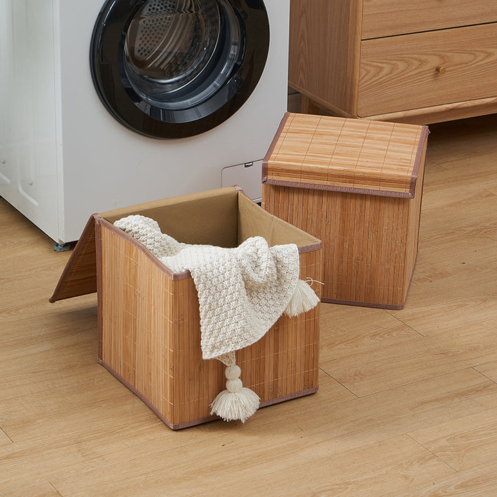 Laundry basket made of natural bamboo Kalsten