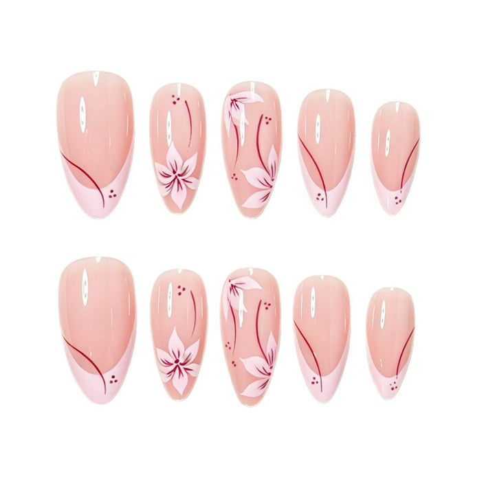 Artistic Floral Nail Tips Kalsten