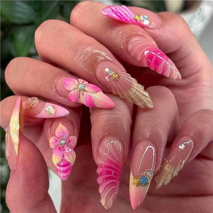 Glamorous Stiletto Nail Extensions Kalsten