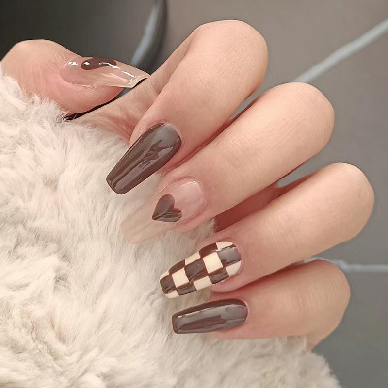 Artistic Checkered Nail Art Kalsten