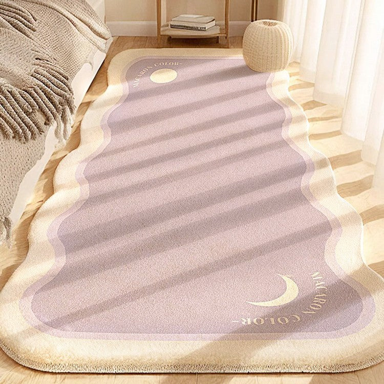 Artistic Wavy Edge Area Rug for Home Decor