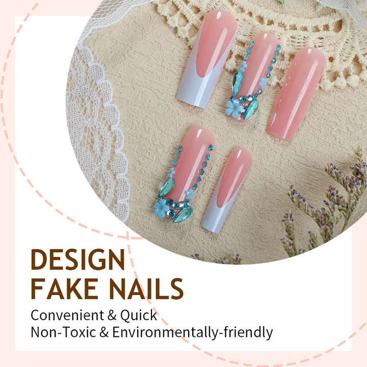 Elegant Designer Press-On Nail Set