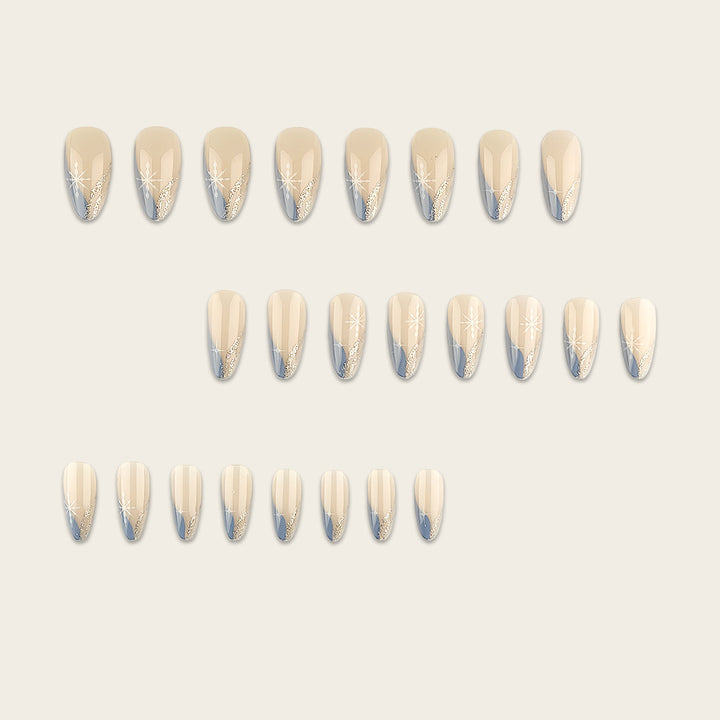 Artistic nail embellishment with snowflake accents Kalsten
