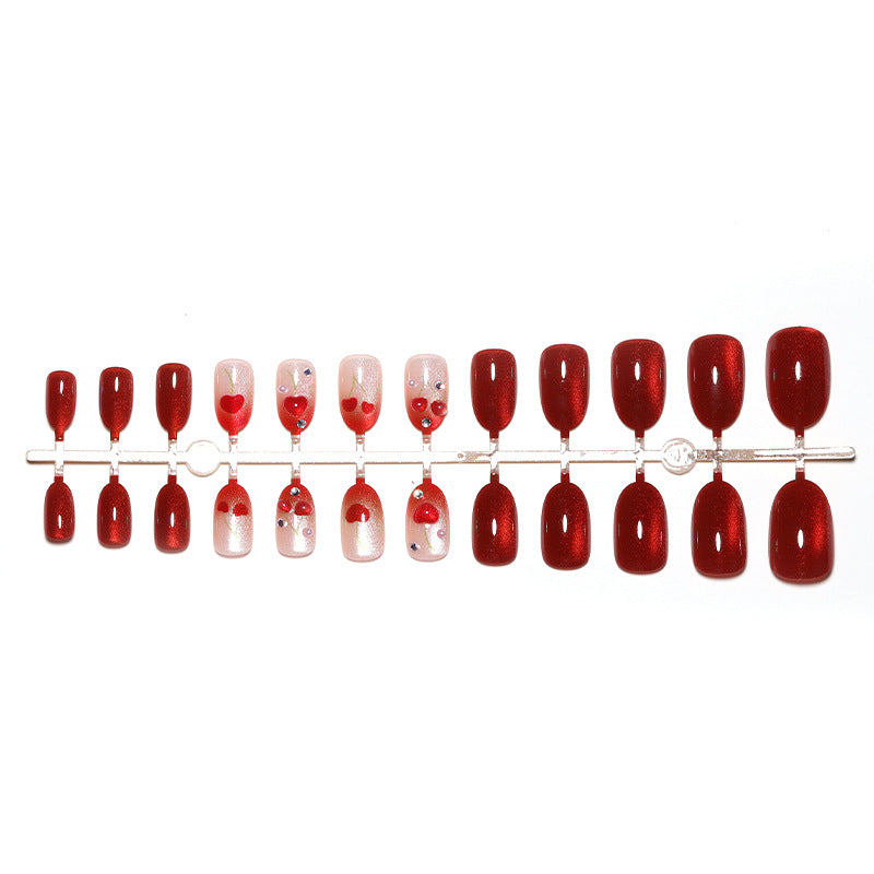 Glittery Decorative Press-On Nail Set Kalsten