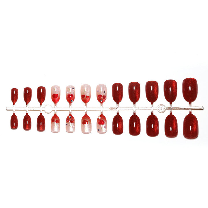 Glittery Decorative Press-On Nail Set Kalsten