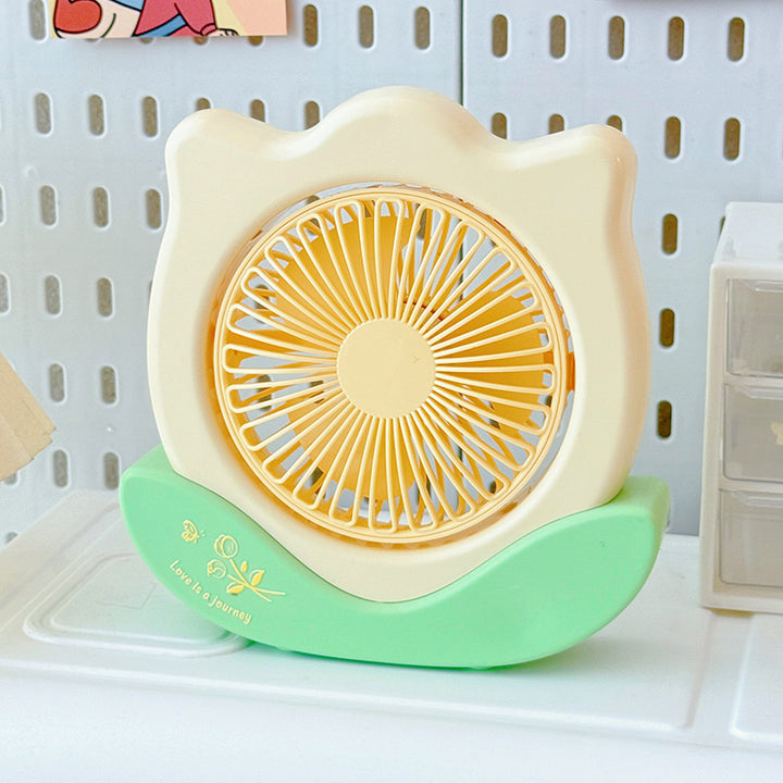 Unisex Portable Mini Table Fan in Flower Pattern Kalsten