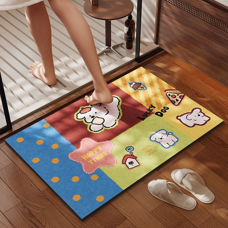 Whimsical Pet-Themed Bath Mat Kalsten