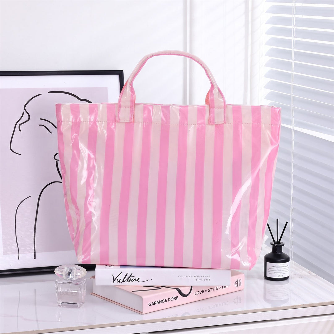 Large Stylish Striped Tote Bag Kalsten