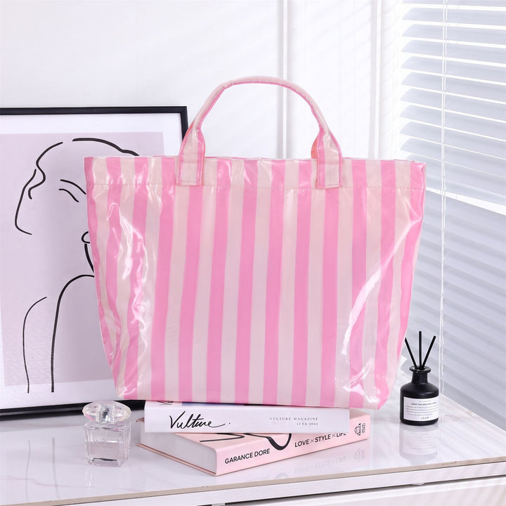 Large Stylish Striped Tote Bag Kalsten